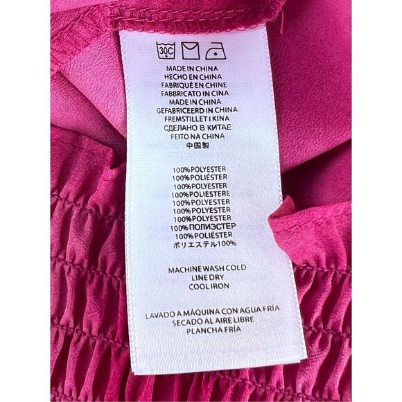 MICHAEL KORS TIE DYED BLOUSE WITH GATHERED BOTTOM size XS - Picture 8 of 8